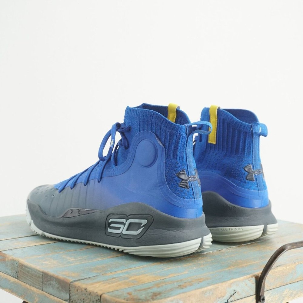 Under Armour 1298306-401 Mens Steph Curry 4 Basketball Shoes More Fun Blue 9.5 - Picture 6 of 11